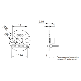 AS5600 Magnetic encoder module