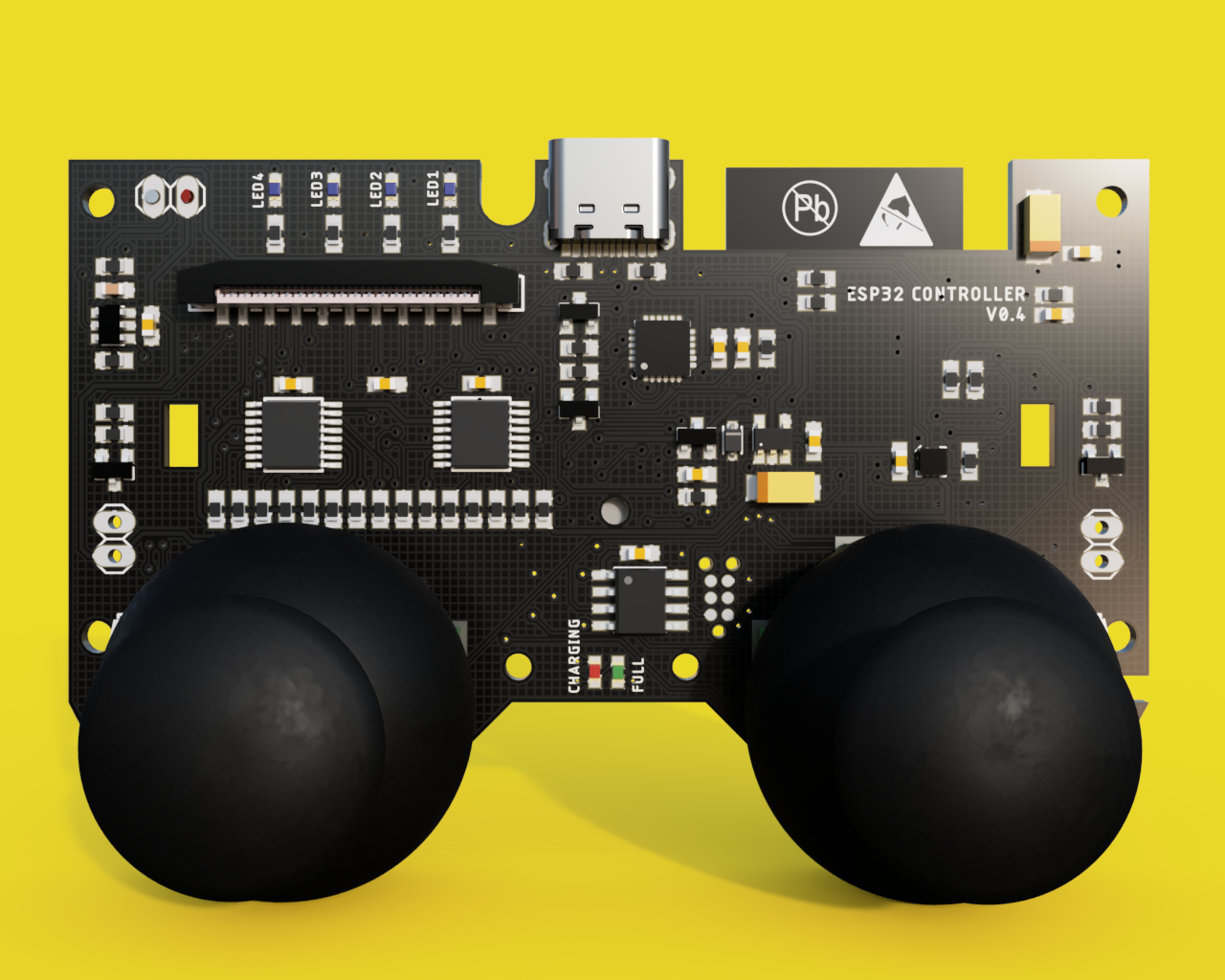 ESP32 PCB front